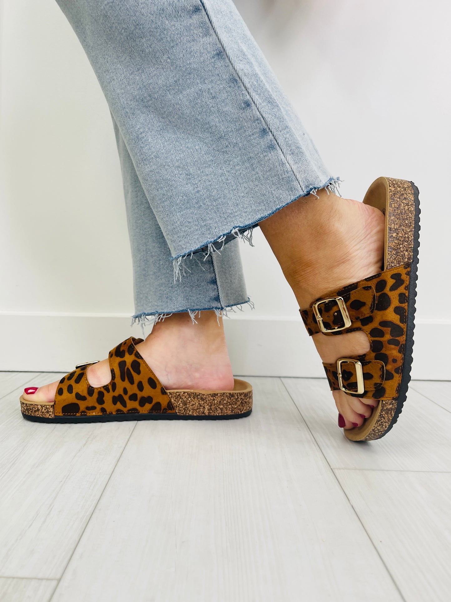 Daily Step Sandals In Leopard
