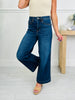Judy Blue Set The Standard Tummy Control Ankle Wide Jeans