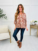 Botanical Beauty Top In Red Brown