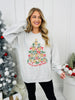 Merry And Caffeinated Graphic Crewneck Sweatshirt