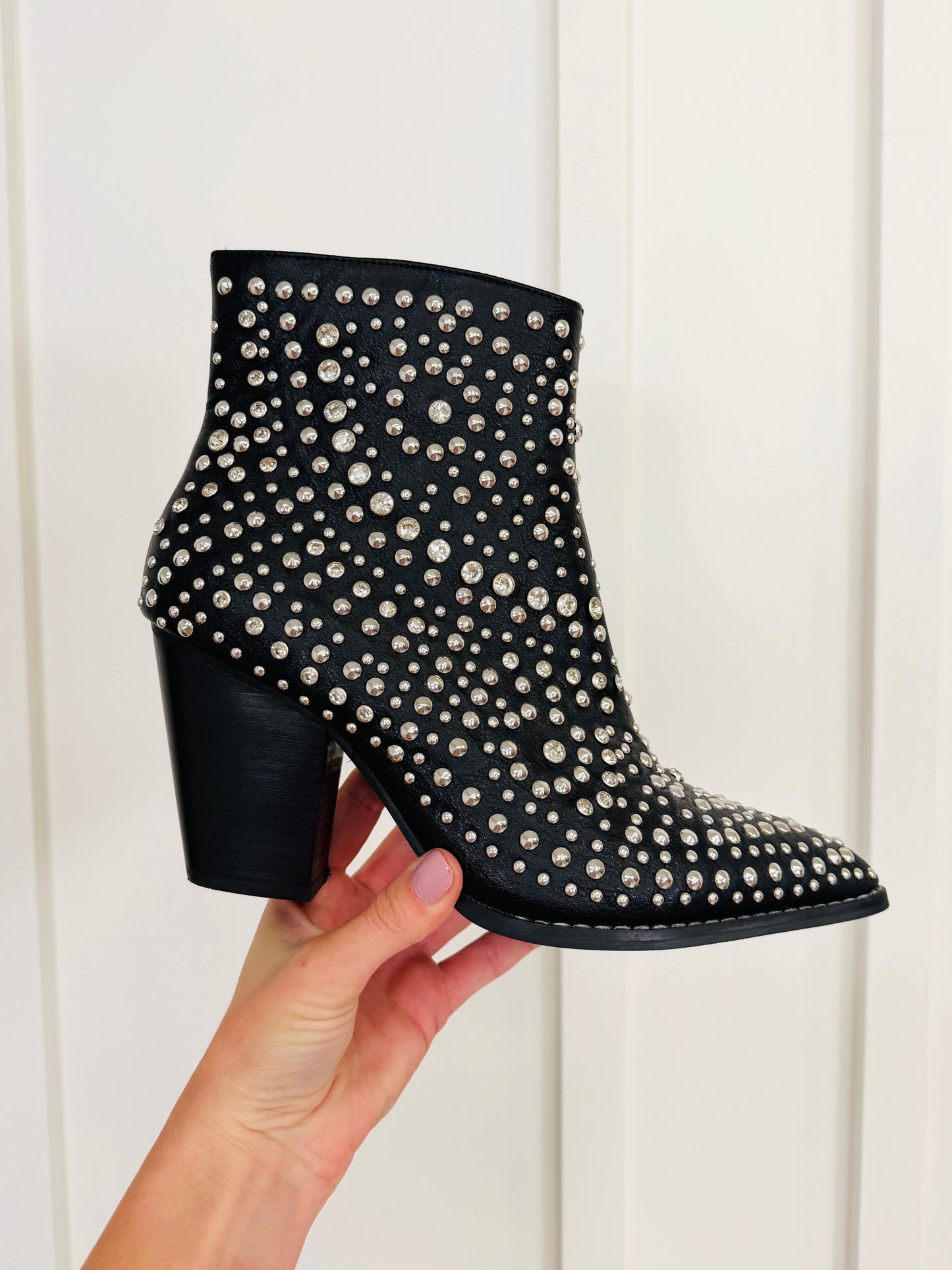 Dance With A Sparkle Booties In Black
