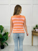 Harbor Stripe Vest In Mango