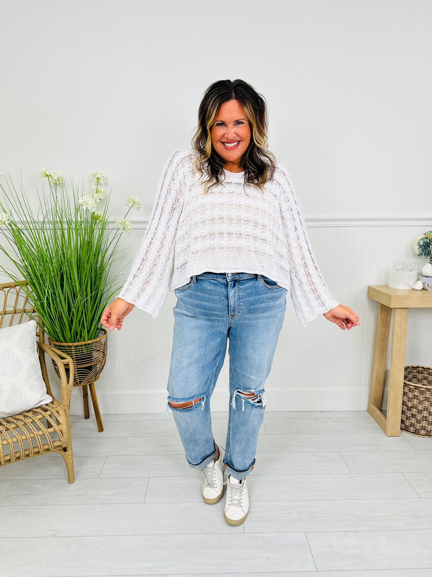 Judy Blue Spring Fling Boyfriend Jeans