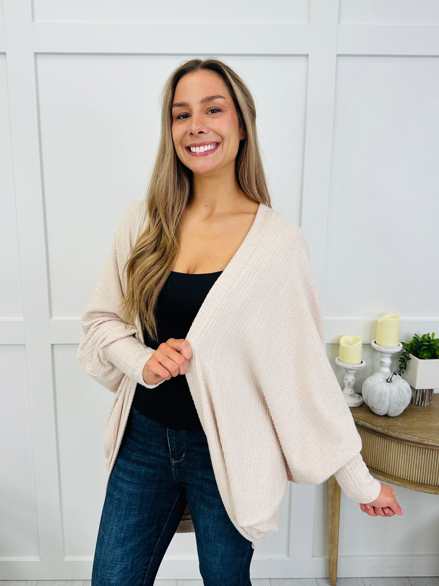The Weekend Wrap Cardigan In Oatmeal