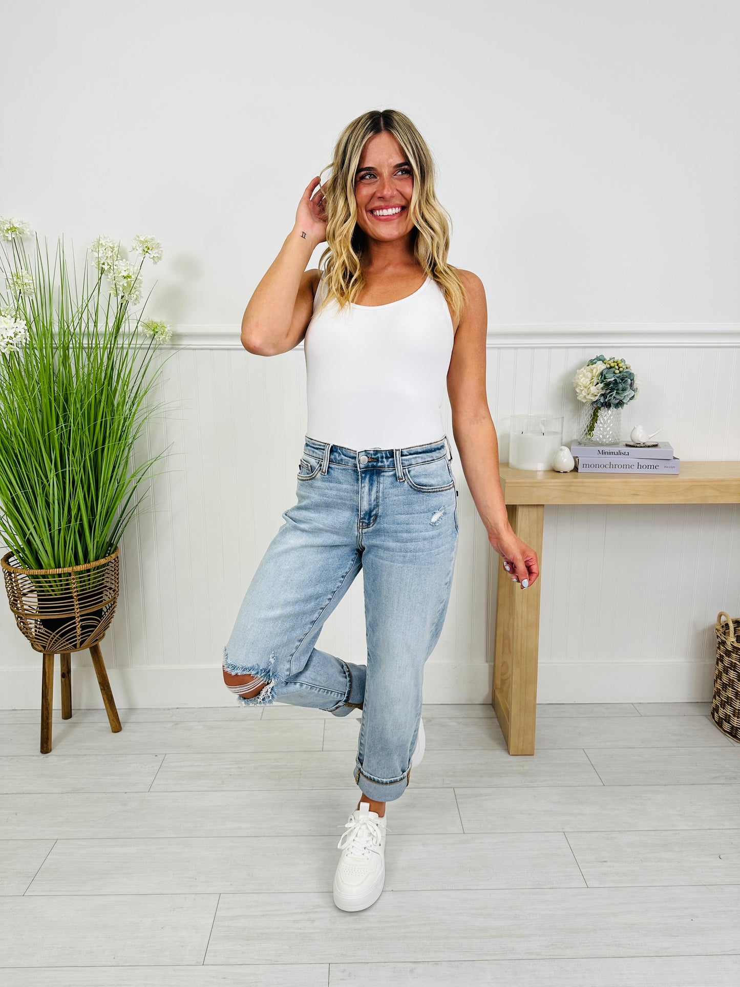 Judy Blue Boyfriend Energy Boyfriend Jeans