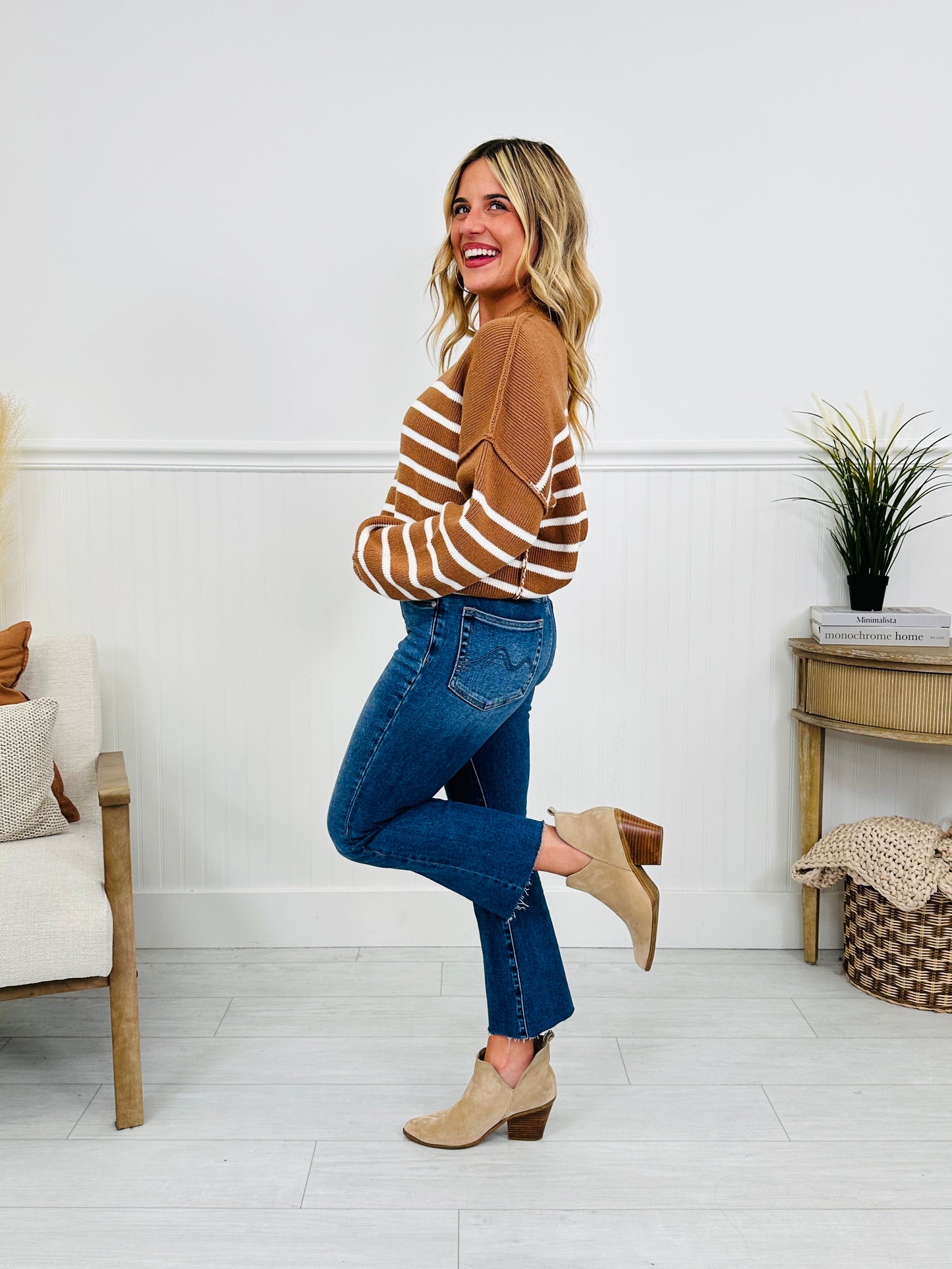 Falling Fast Kick Flare Tummy Control Jeans