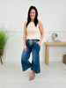 Stretch Your Limits Tummy Control Cropped Wide Leg Jeans