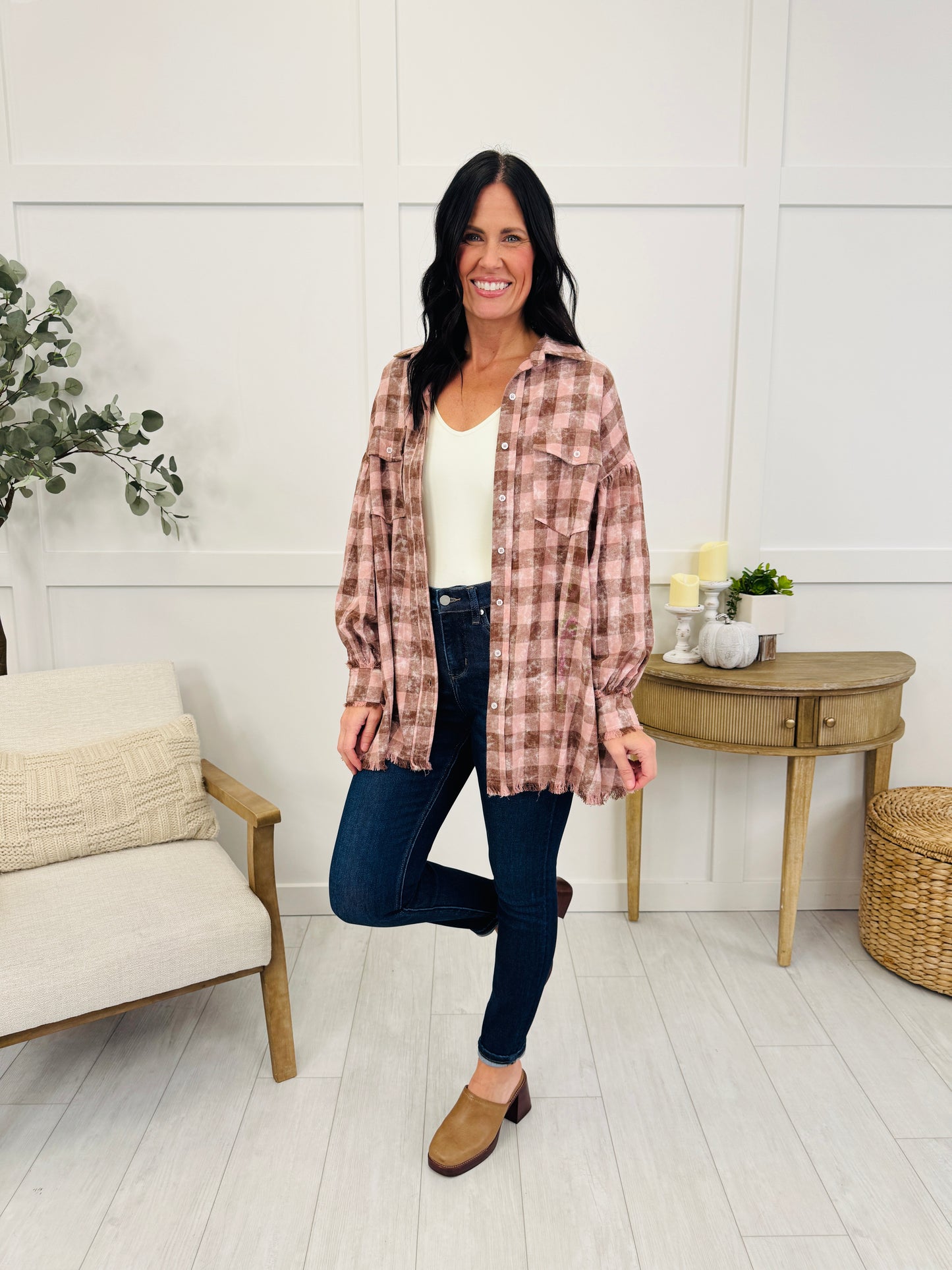 Blushwood Buttons Flannel