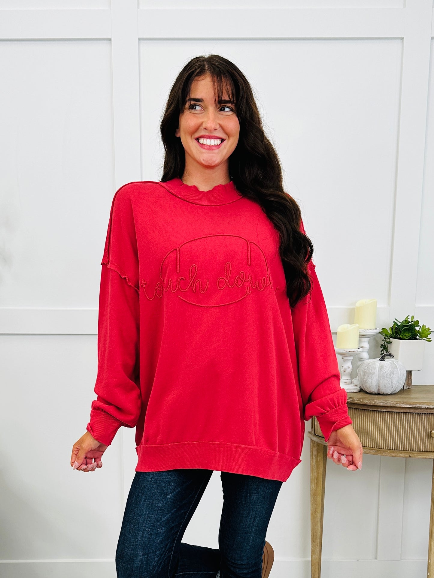 Touchdown Days Sweatshirt In Multiple Colors