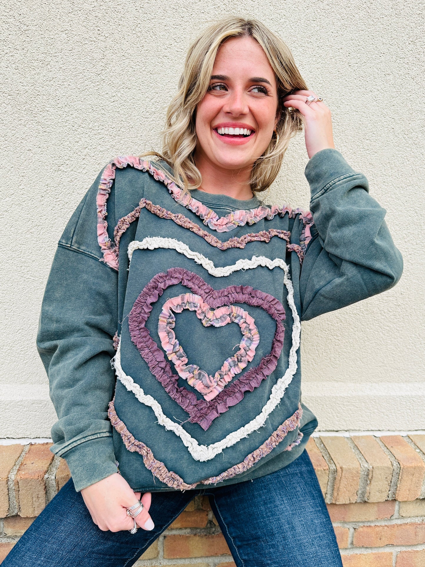 Pulse Of Love Pullover In Green