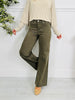 Olive On Repeat Tummy Control Straight Jeans