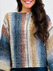 Autumn Palette Sweater In Navy Multi