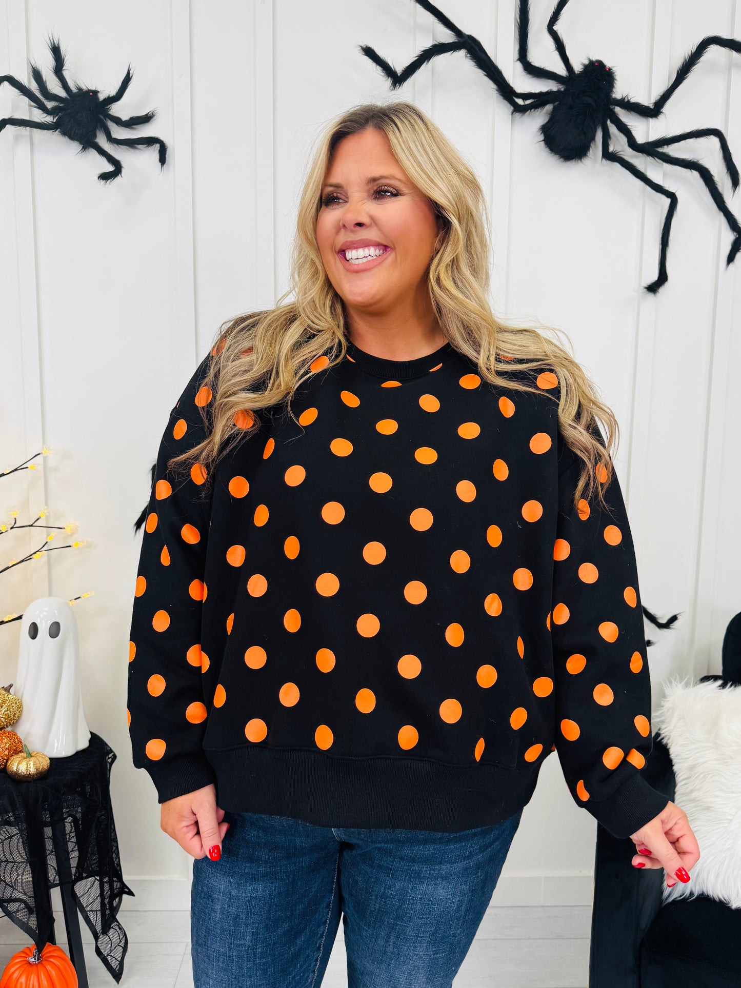 Dot After Dark Pullover