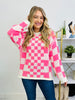 Winning Streak Sweater in Neon Pink Combo