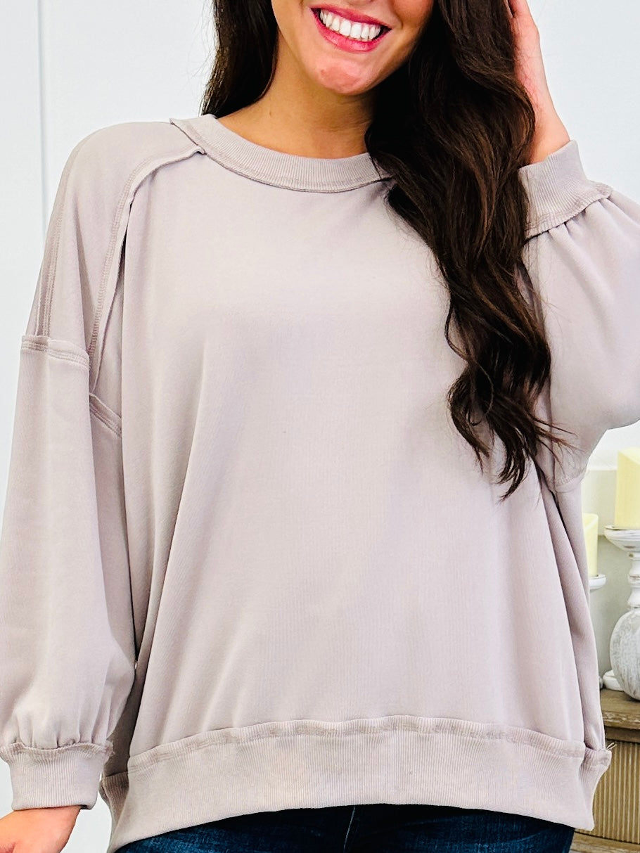 Calm & Collected Pullover In Multiple Colors