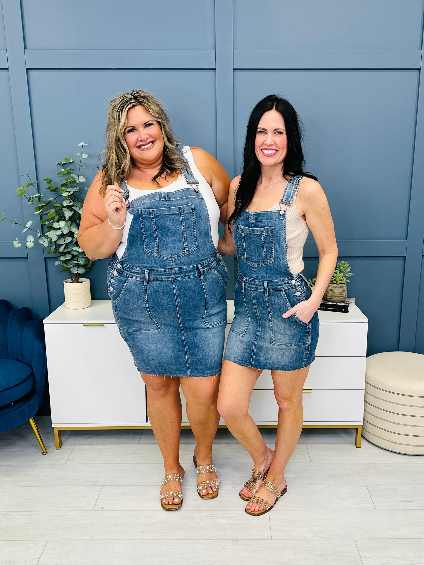 Overall blue jean skirt best sale