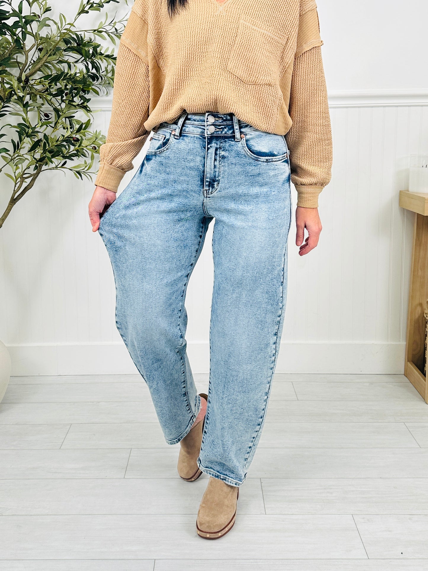 Judy Blue Good Company Arc Leg Jeans