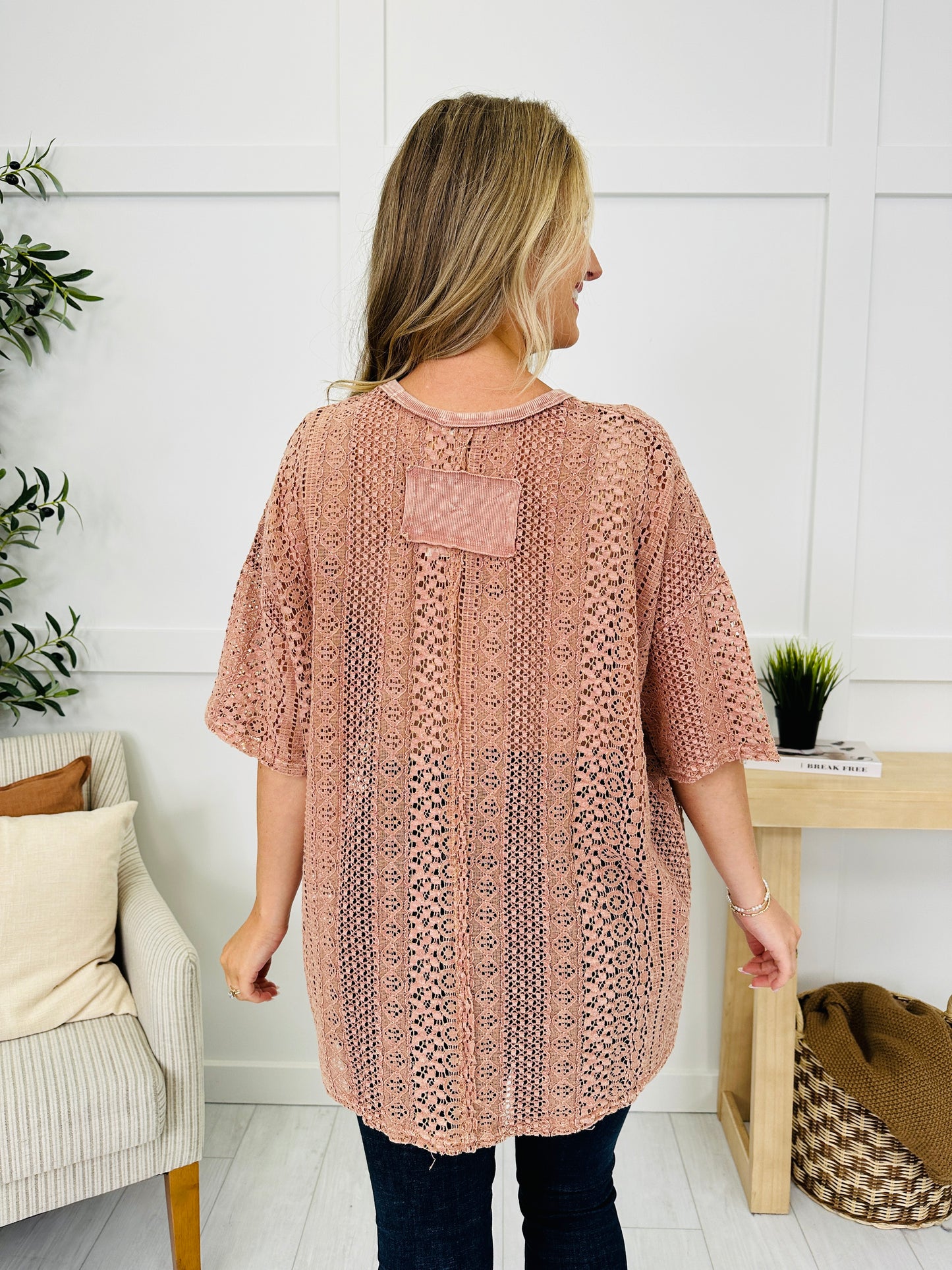 Sheer Melody Top in Sugar Rose