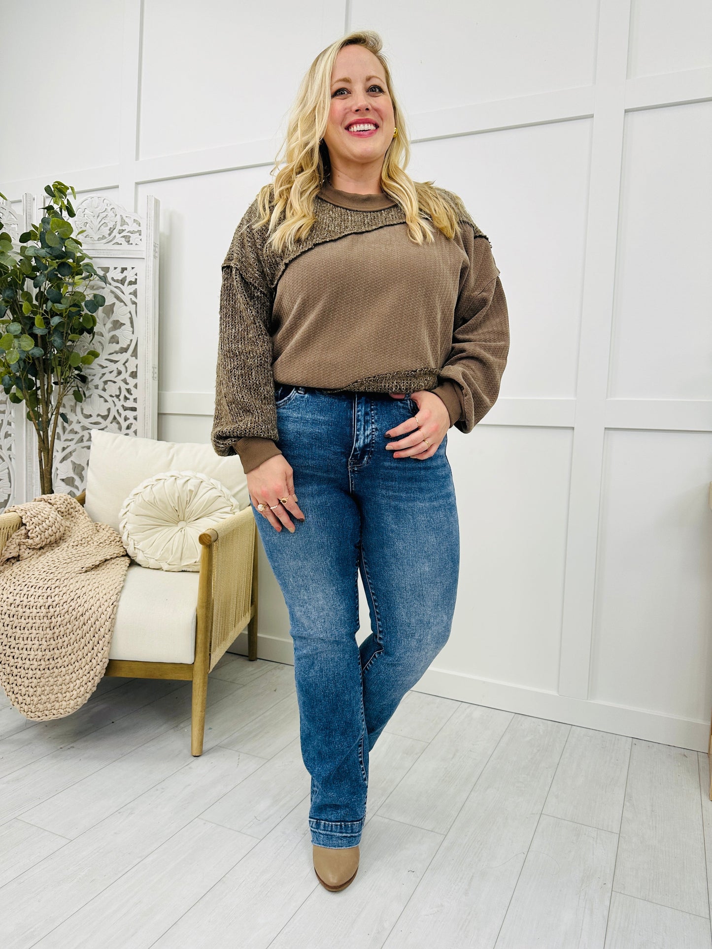 Lovervet Bootcut Beauty Tummy Control Bootcut Jeans in Reg/Curvy