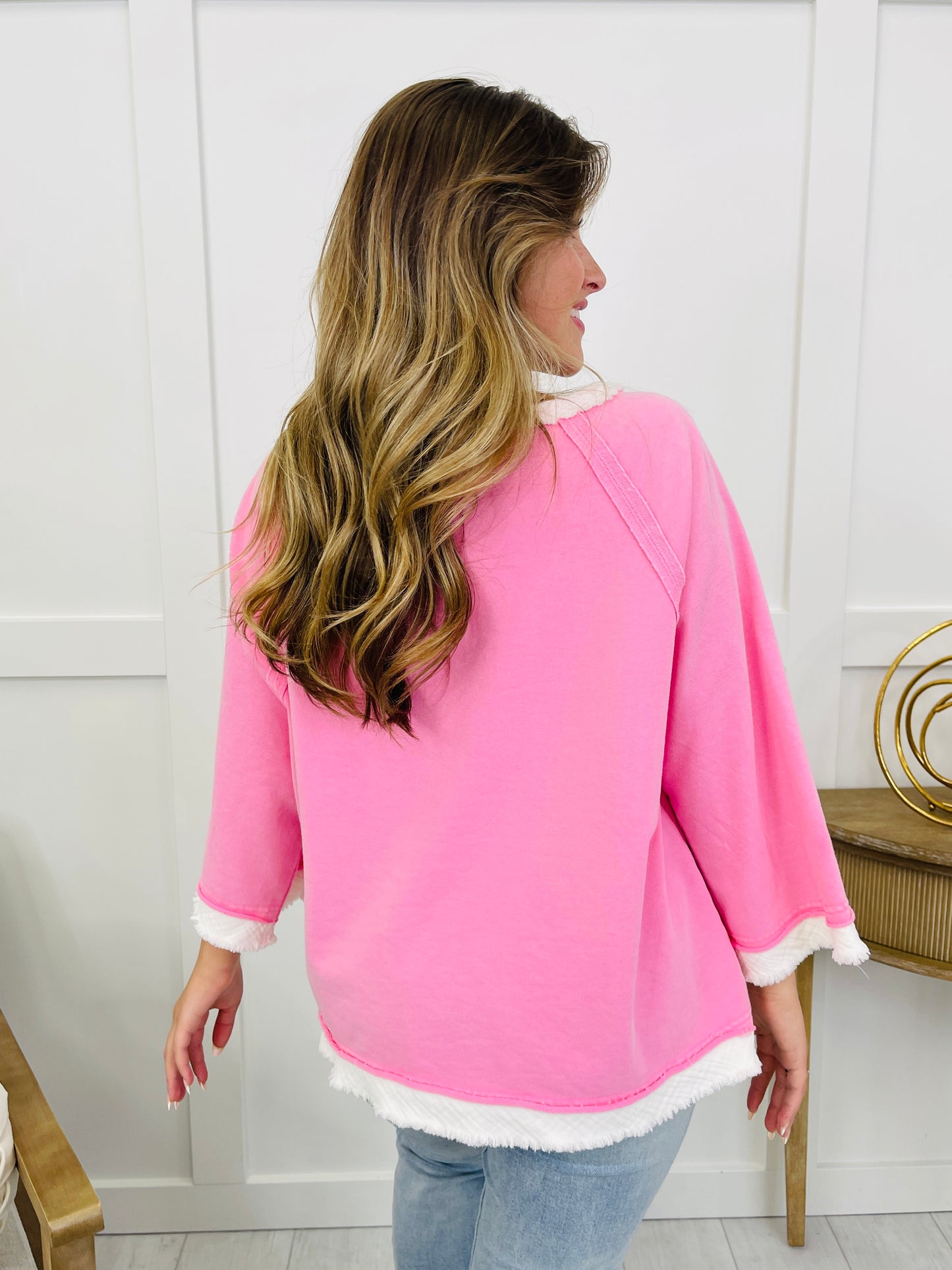 Soft Sky Top In Pink