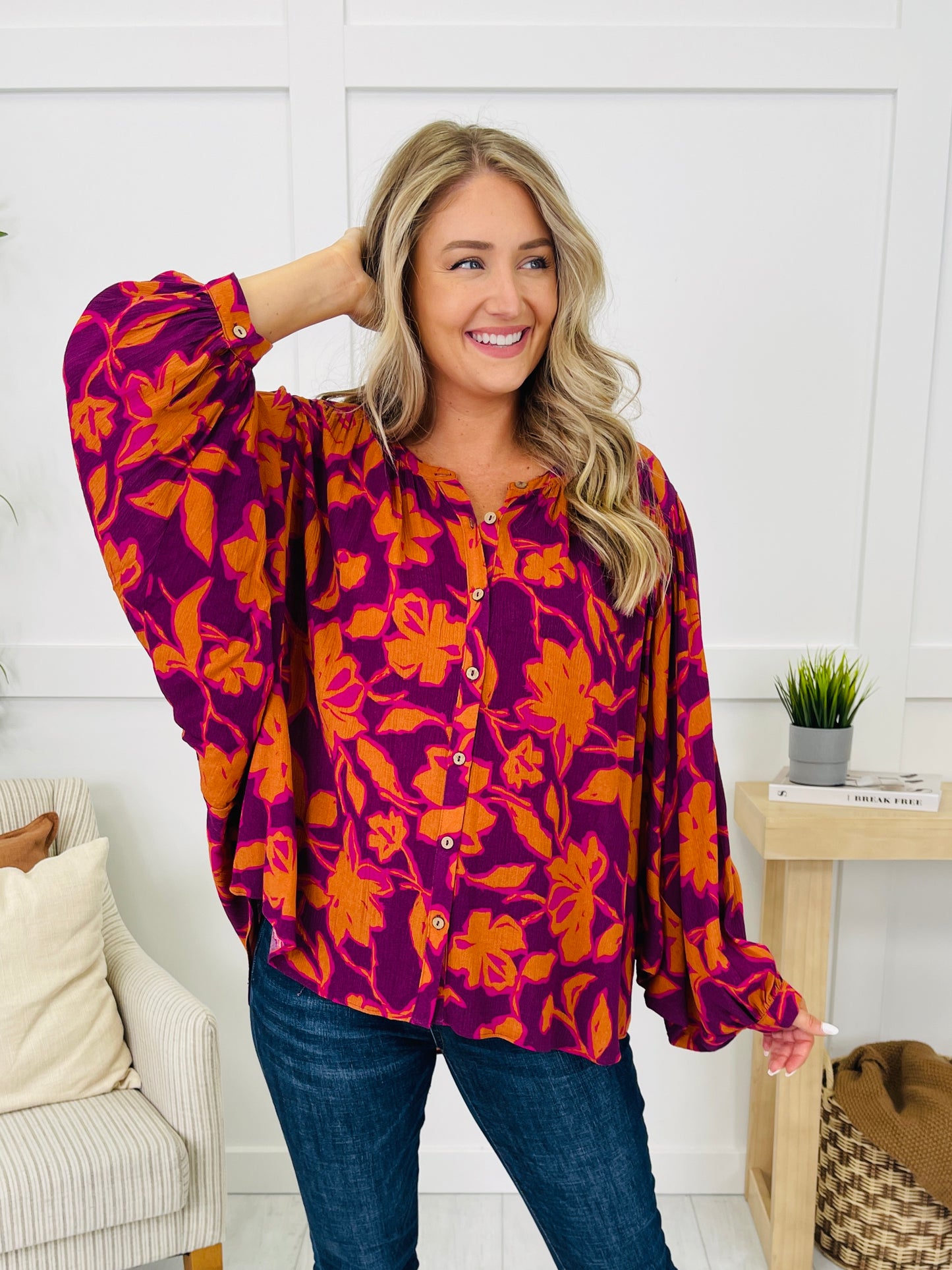 Floral Voltage Top