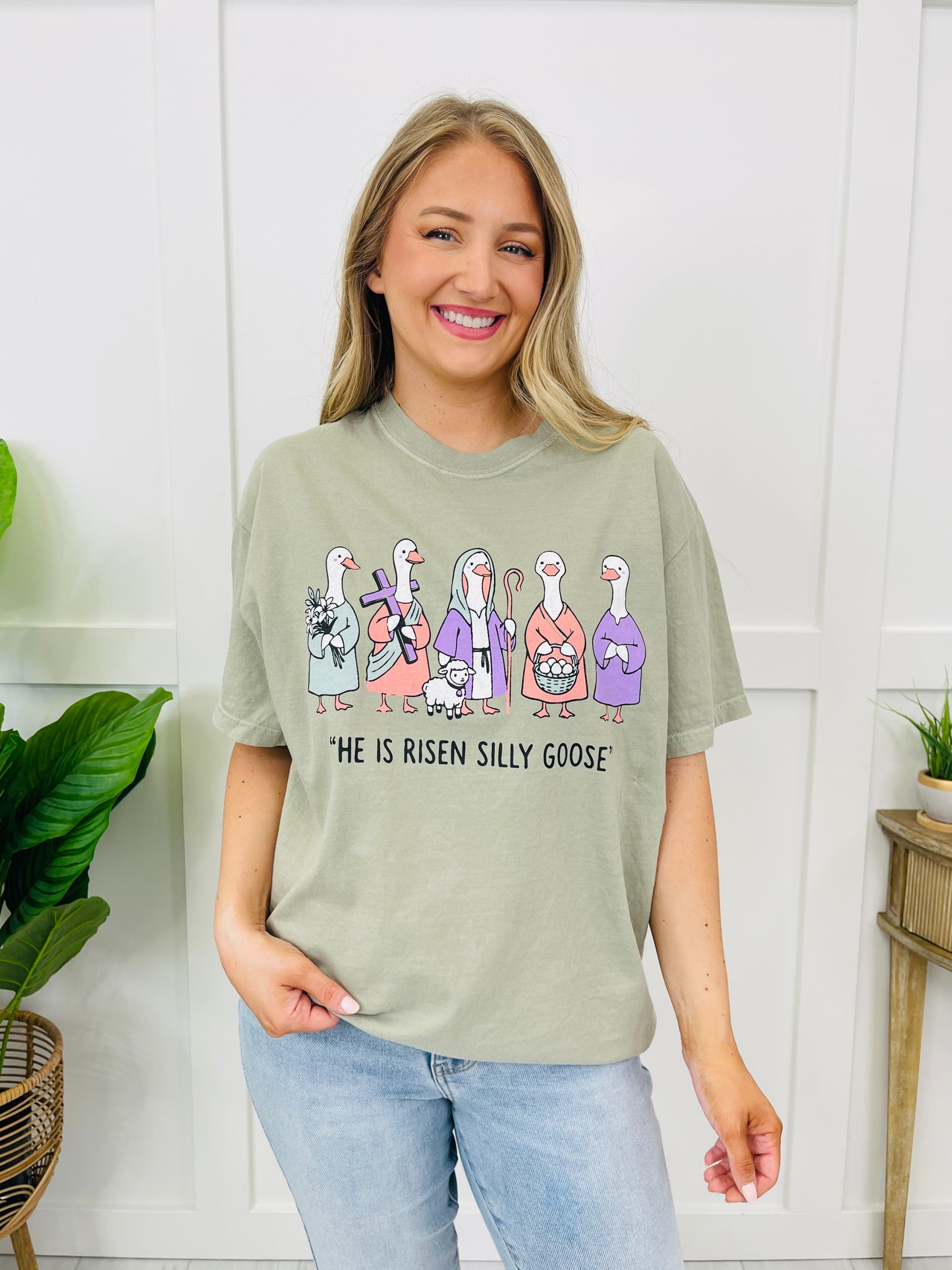 Silly Goose He Is Risen Graphic Tee