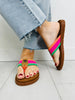 Heatwave Harmony Flip Flops In Pink Multi