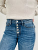 Judy Blue Cute As A Button Rigid Magic Slim Straight Jeans