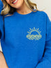 Travel Beach Repeat Graphic Crewneck Sweatshirt