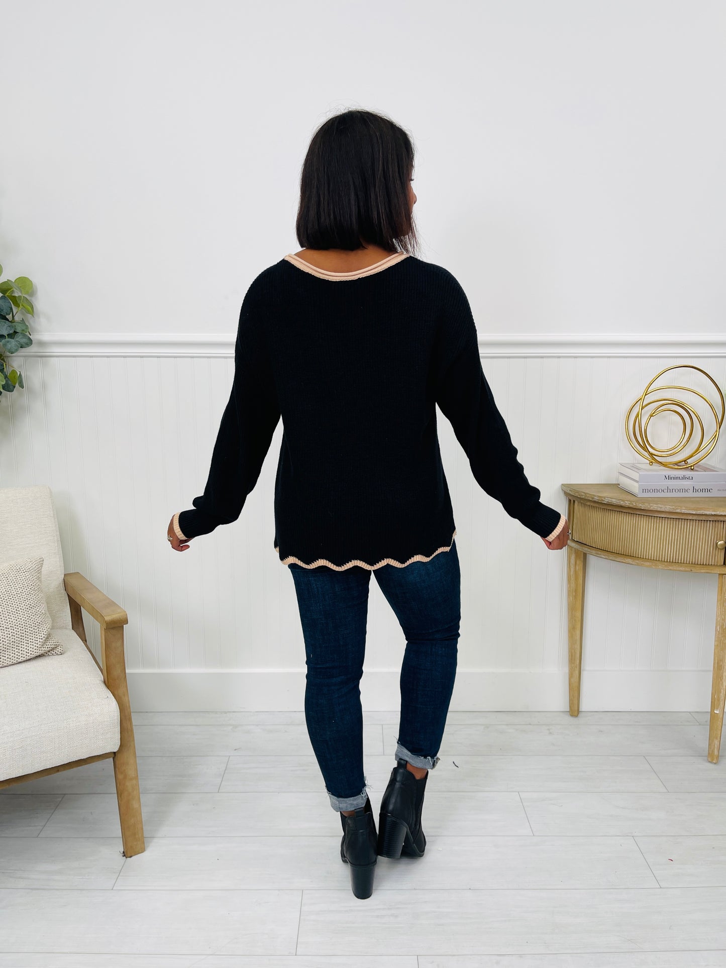 Polar Nights Sweater in Black