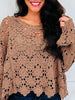 Sunday Romance Top In Chocolate