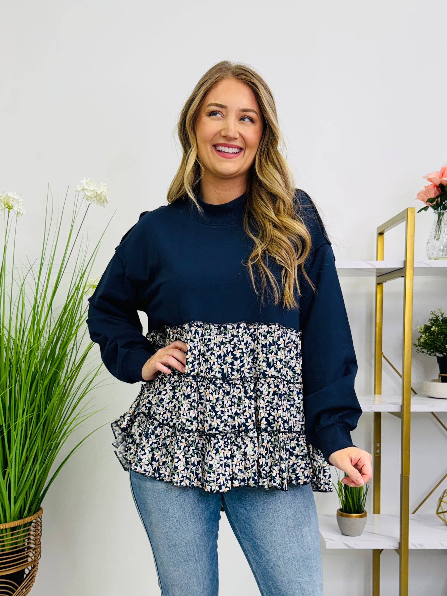 Flora Flounce Top