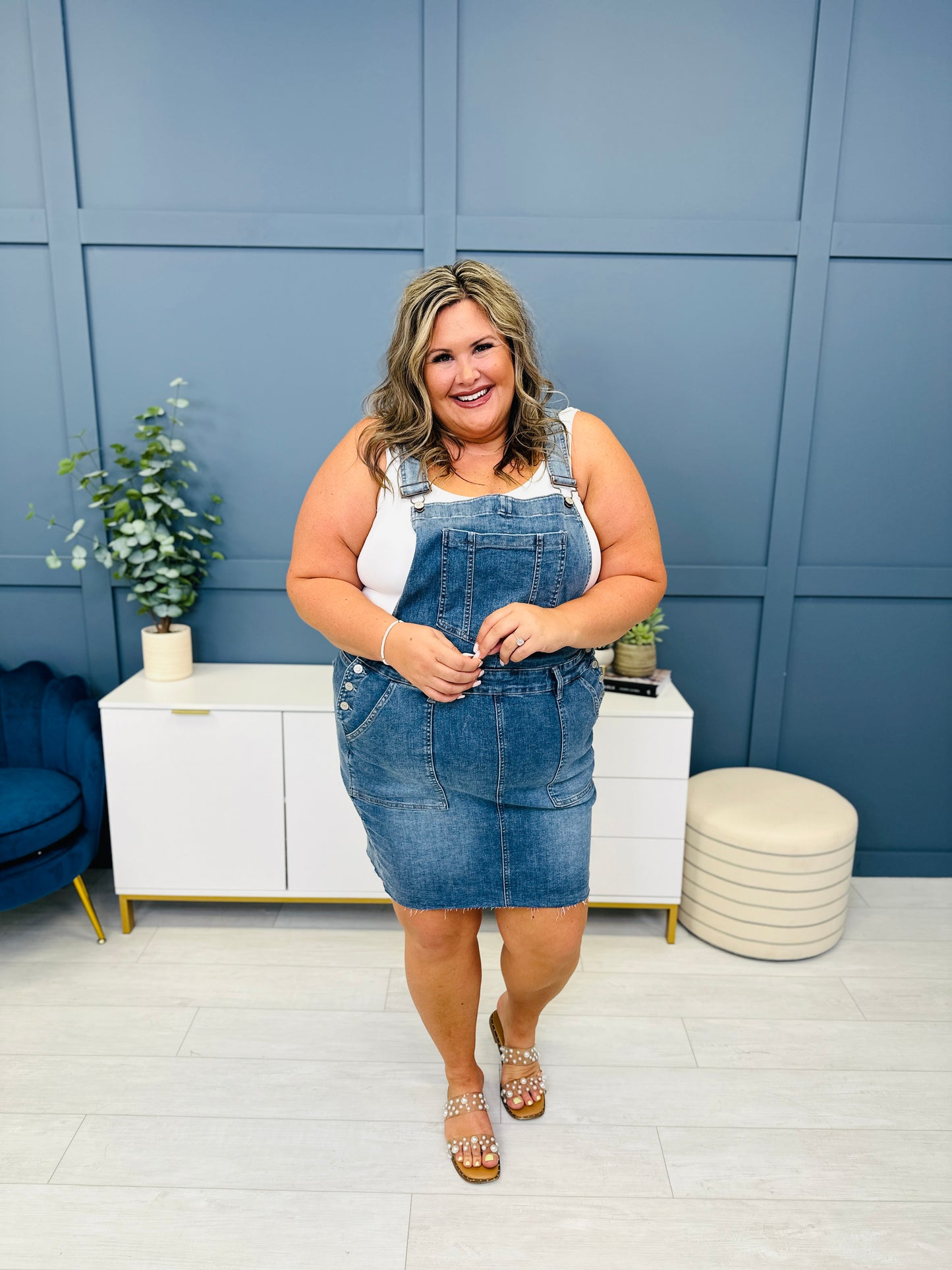 Judy Blue REG CURVY Lovin On You Overall Skirt MOCO Boutique