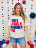Loves Jesus And America Too Graphic Tee