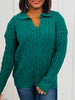 Sunday Polished Sweater in Hunter Green