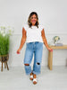 Casual Crush Cuffed Wide Leg Tummy Control Jeans