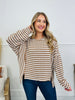 Striped Intuition Top in Camel