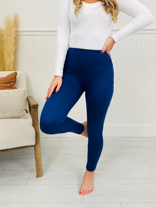 Nothing In The Way Leggings In Navy