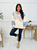 Cozy Contrast Pullover In Gray