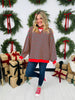 Striped With Cheer Pullover