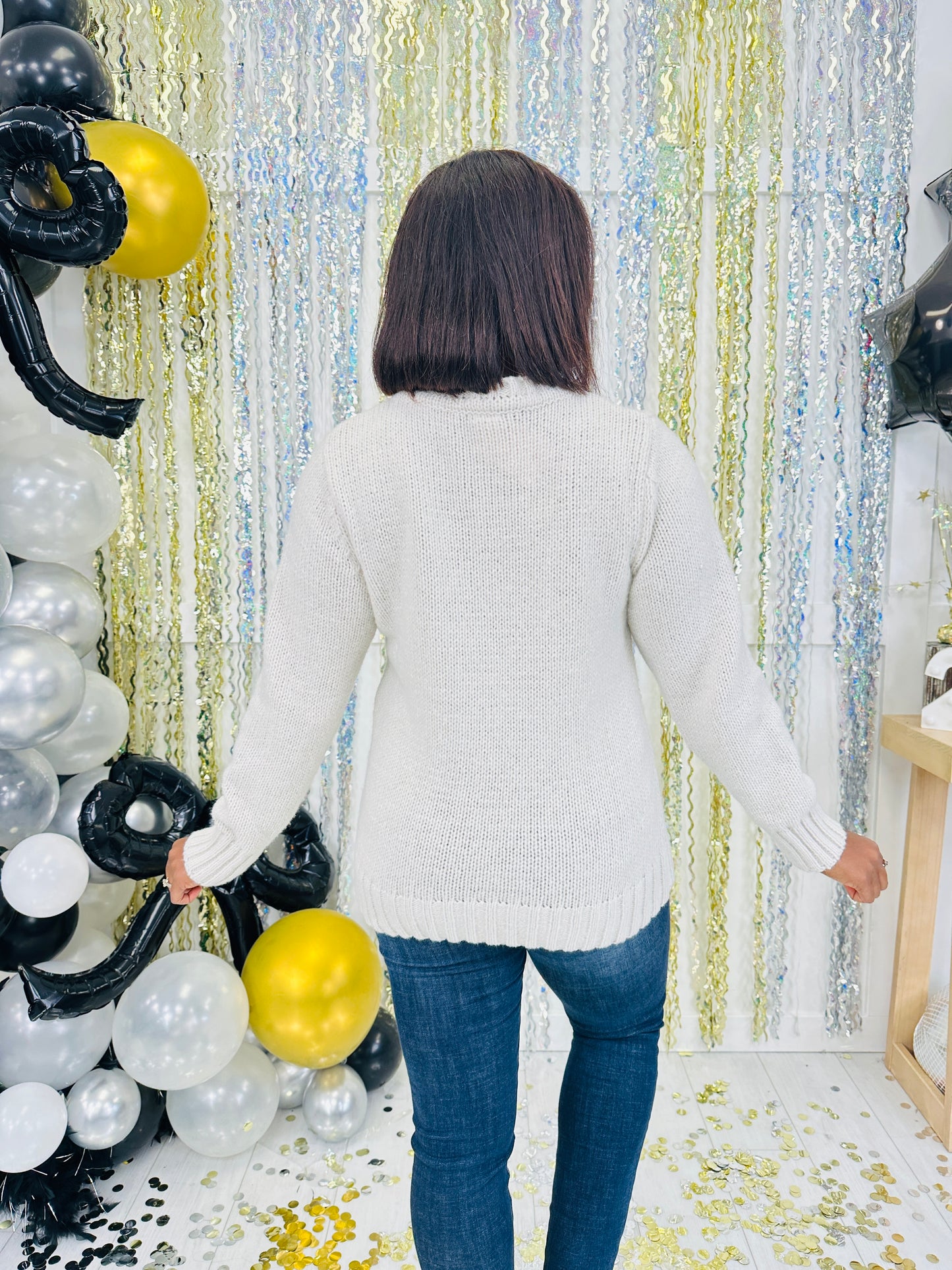 Shimmery Simplicity Sweater