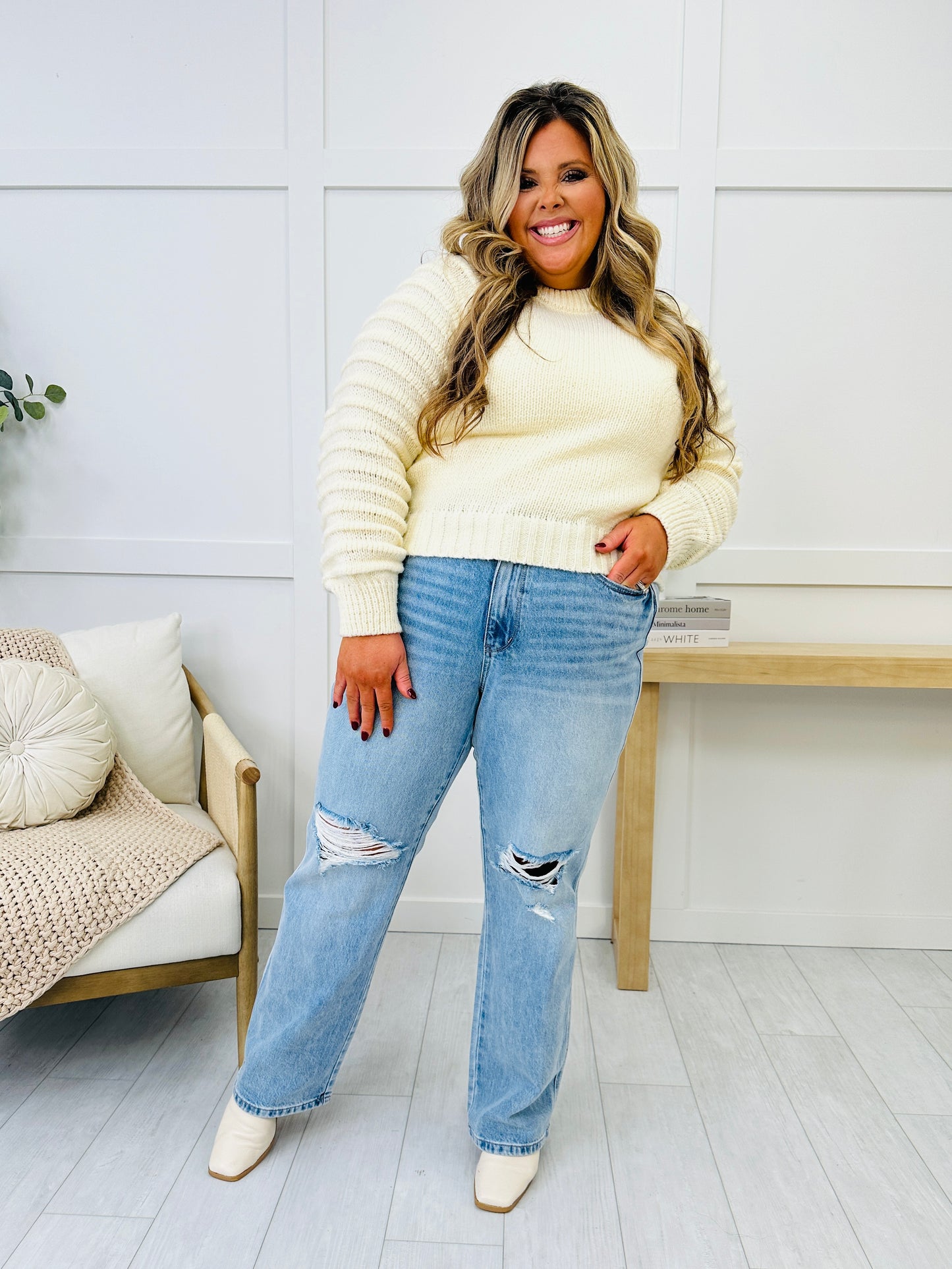 Judy Blue Back in the Groove Rigid Magic 90's Straight Leg Jeans in Reg/Curvy