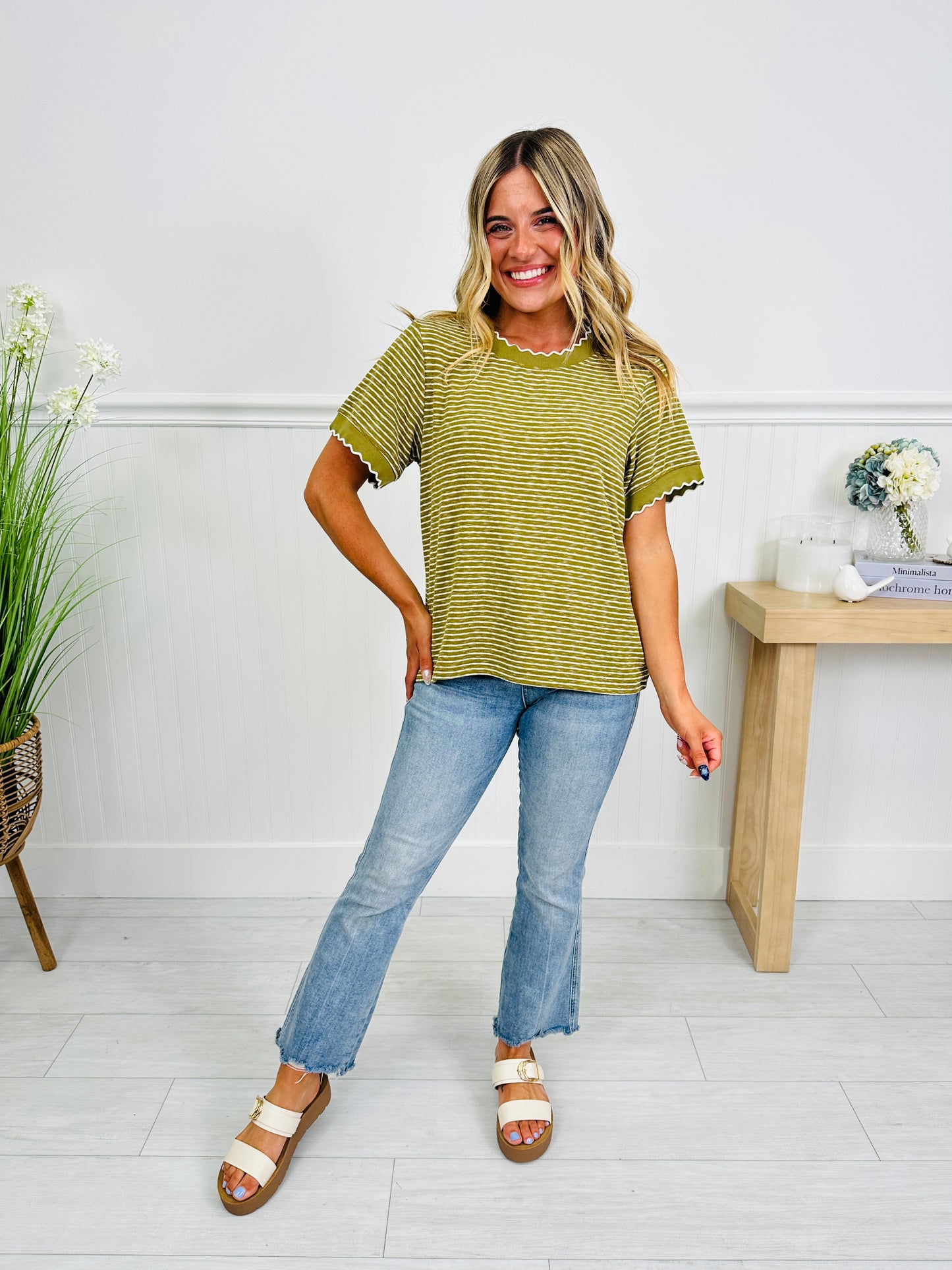 Scalloped & Sweet Top In Multiple Colors