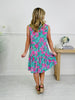 The Gone Coastal Dress In Palm Beach Print