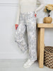 Keep It Camo Tummy Control Barrel Jeans