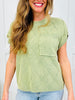 The Signature Stitch Top In Lt Olive