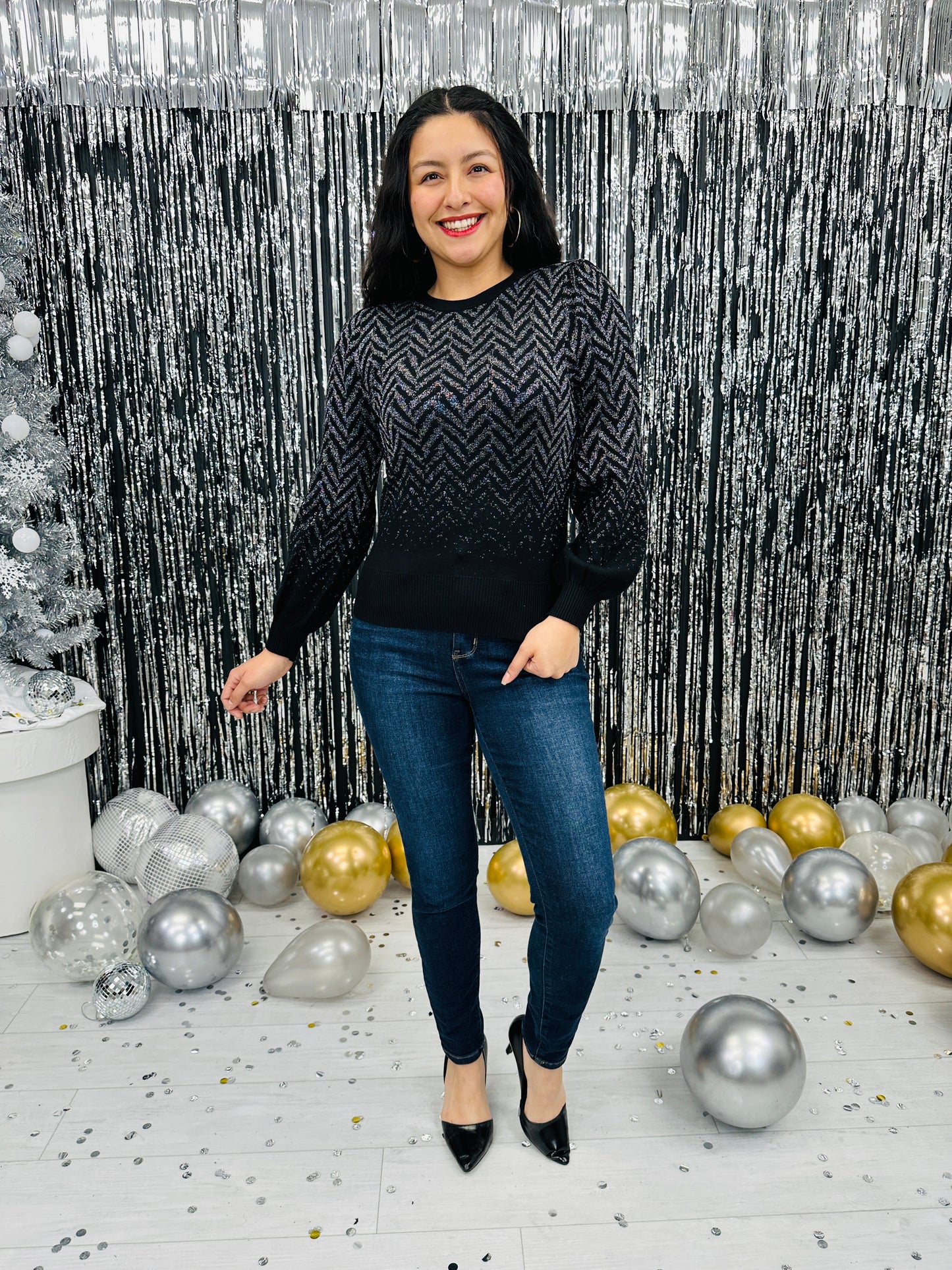 Black Tie Cozy Sweater