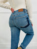 Judy Blue Patch & Release Boyfriend Jeans
