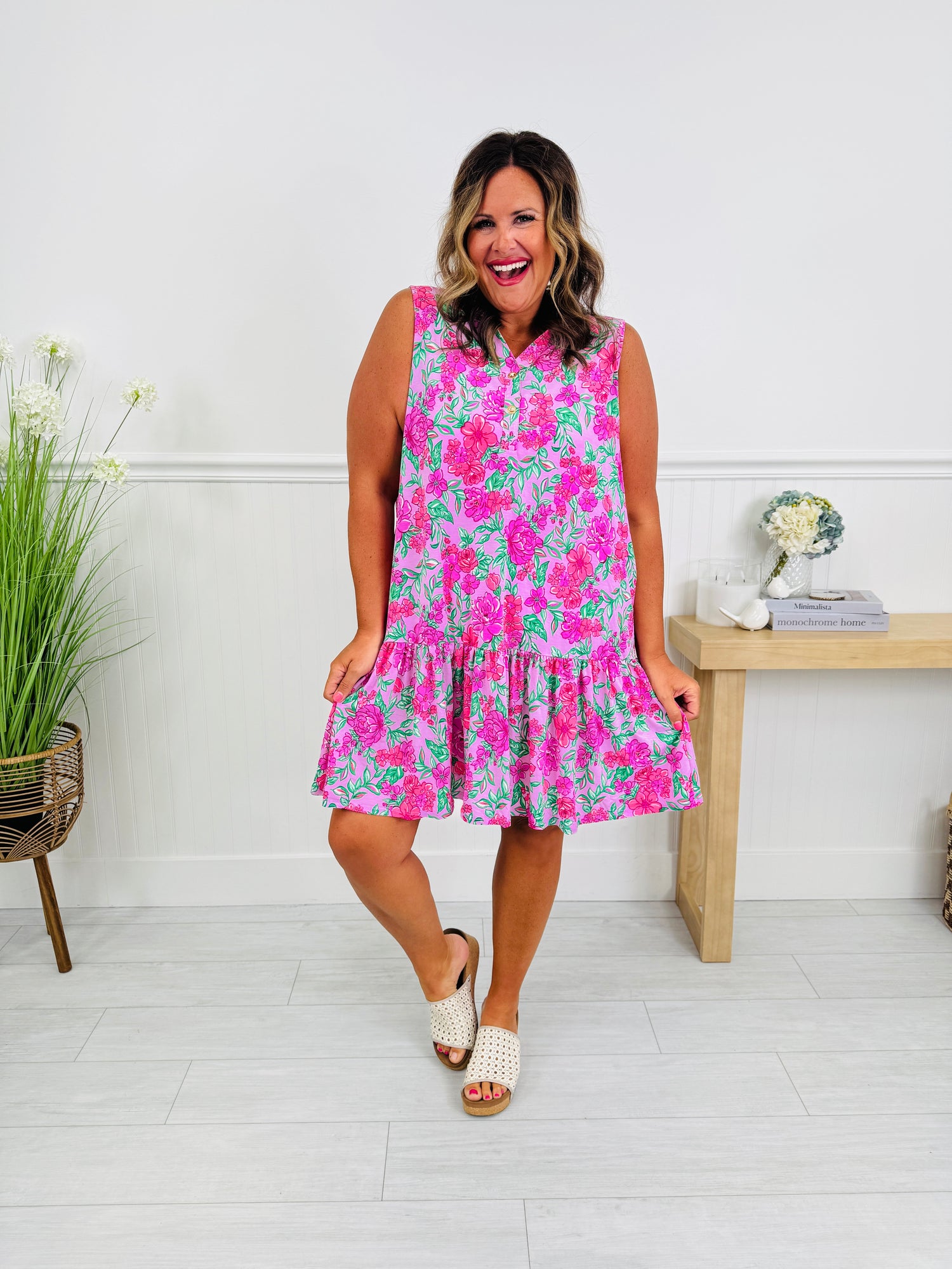 The Gone Coastal Dress In Naples Print – MOCO Boutique