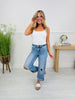 Casual Crush Cuffed Wide Leg Tummy Control Jeans